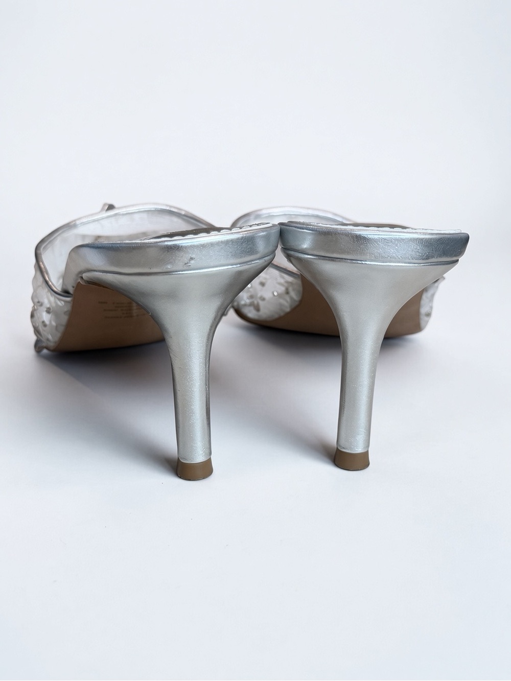 Steve Madden White Alexi Sequin Silver - Picture 13 of 14